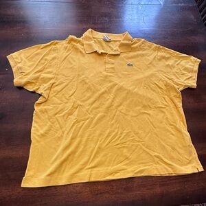 Size 8 XXL Yellow Lacoste Pique Polo